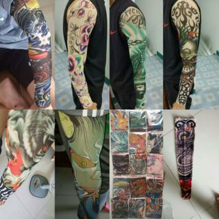 Găng tay hình xăm 3D thun lưới