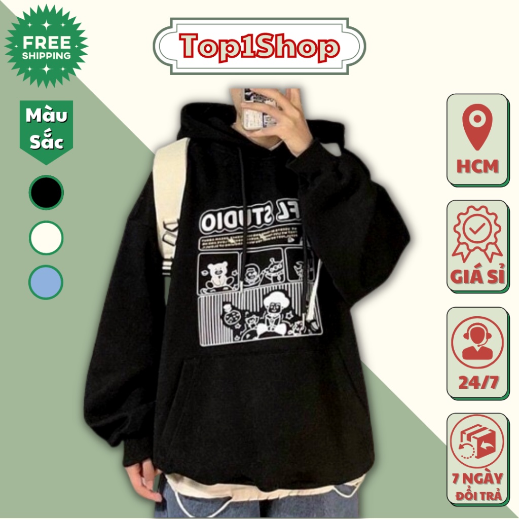 Áo hoodie nam UNFL STUDIO chất nỉ cao cấp Unisex S0