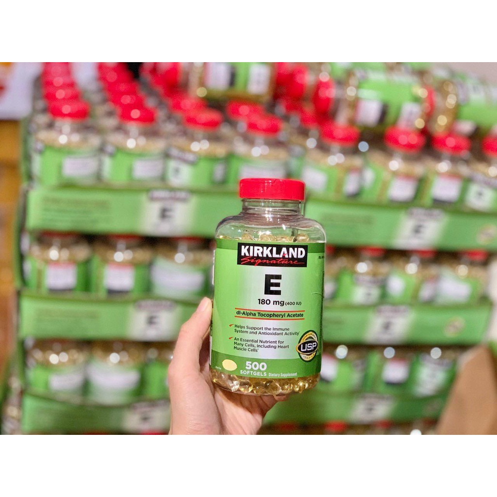 Vitamin E Kirkland 400IU 500 viên Mỹ.