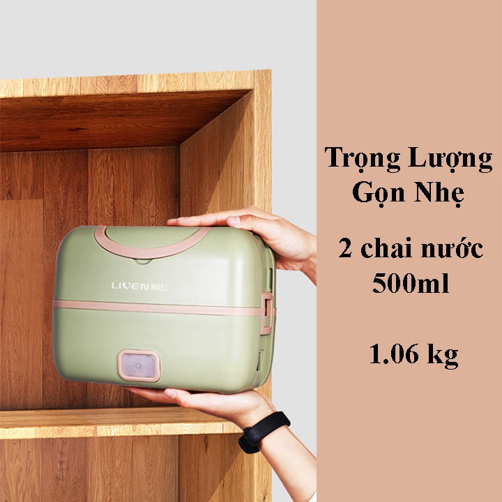 Hộp cơm cắm điện giữ nhiệt, hấp đồ ăn tiện lợi siêu đẹp Liven FH18 | BigBuy360 - bigbuy360.vn