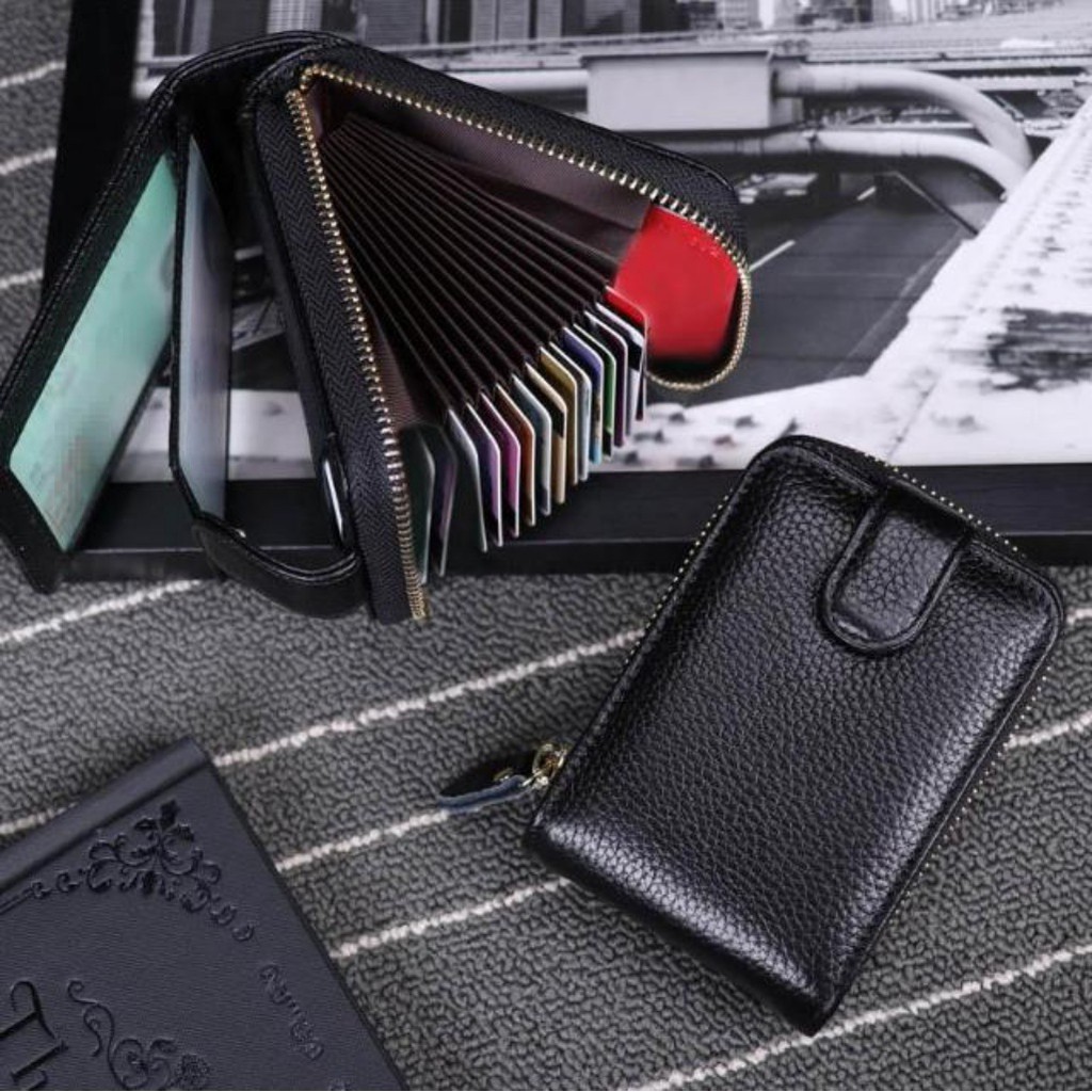 Ví da nam đựng thẻ nhiều chức năng -Retail Boss