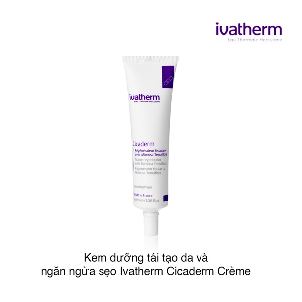 Kem dưỡng mờ sẹo Ivatherm Cicacderm 40ml
