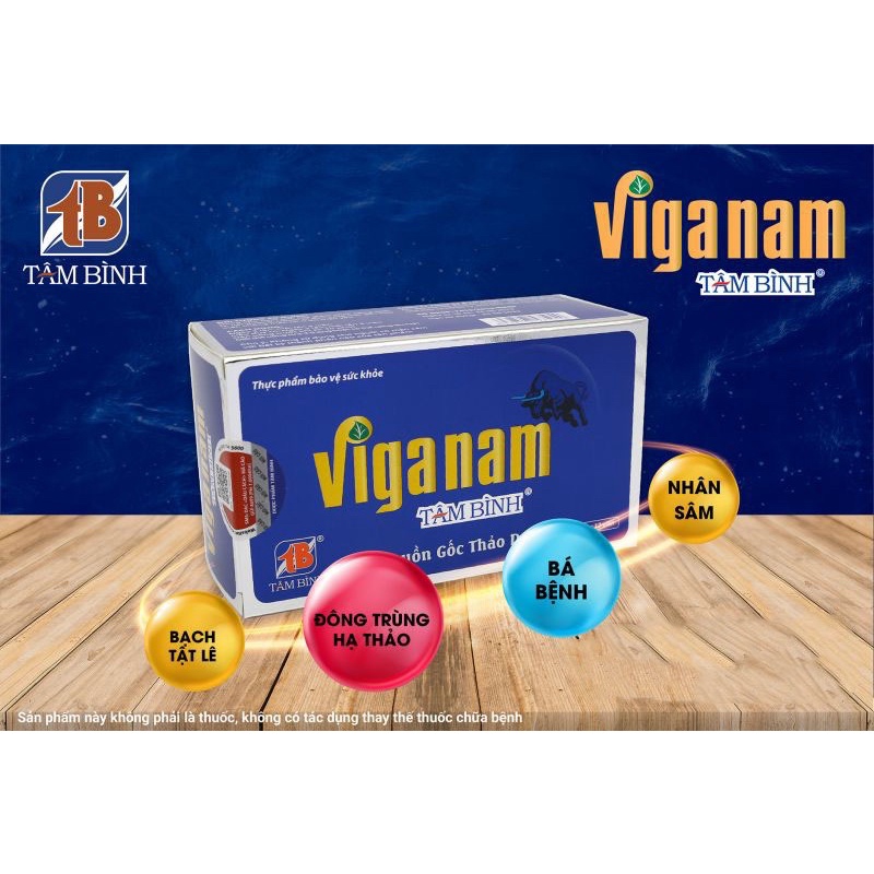 [Mã 11FMCGSALE1 giảm 10% đơn 250K] [CHÍNH HÃNG] VIGANAM TÂM BÌNH- hỗ trợ bổ thận, tăng cường sinh lực nam