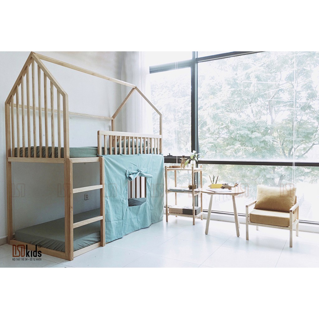 Giường trẻ em 🛑FREESHIP🛑 Giường tầng cho bé tháo lắp tiện lợi [ Nguyên liệu 100% gỗ tự nhiên cao cấp nhập khẩu ] | BigBuy360 - bigbuy360.vn
