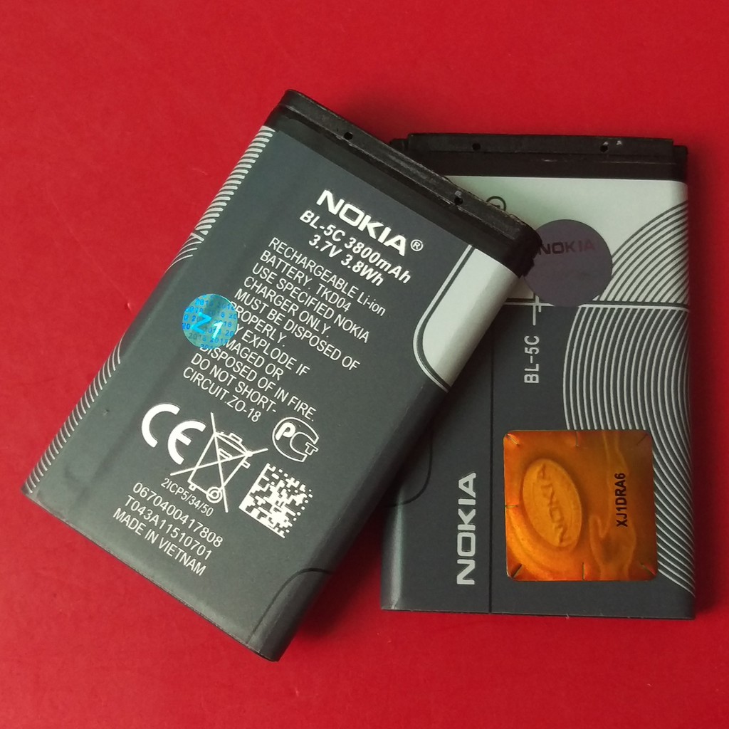 Pin Nokia BL-5C dành cho nokia 1202;1280;2255;1110;Asha205;C2-00;6630;6681;2700c;6030;3110c;2300;2610;260