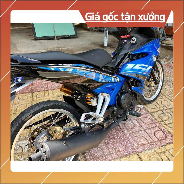 Tem rời ex 150 dán xe xanh đen như hình