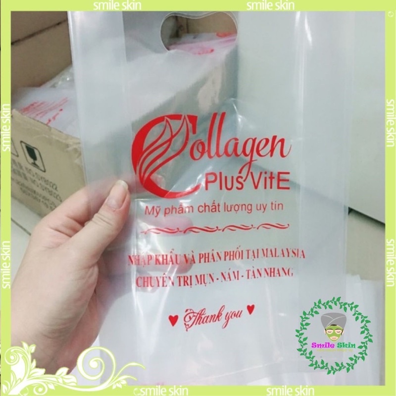 1 kg túi bọc dẻo đựng kem collagen plus vit e