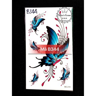 Xăm dán tattoo bướm B344