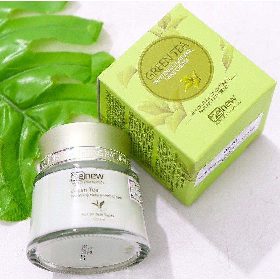 Kem ngừa và xóa mụn bọc, mụn cám từ trà xanh GREEN TEA BENEW Han quốc 60ml/ Hộp - hàng chính hãng