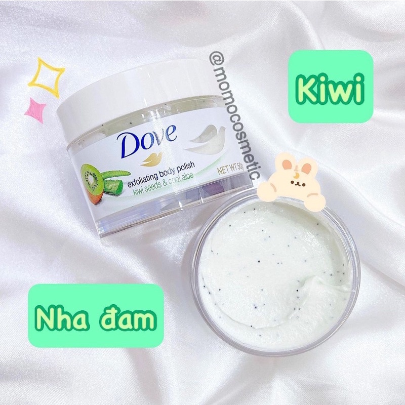 Set tẩy da chết body Dove bản Trung (mỗi hũ 50gr)