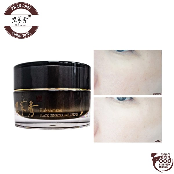 Kem Dưỡng Mắt Chiết Xuất Nhân Sâm Đen Huksamsoo Black Ginseng Eye Cream 20ml