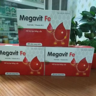 Sắt Megavit Fe hộp 30 viên-( KHÔNG LO BỊ NÓNG)