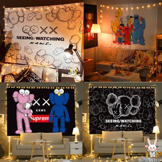 Tấm thảm treo tường trang trí in hình Kaws