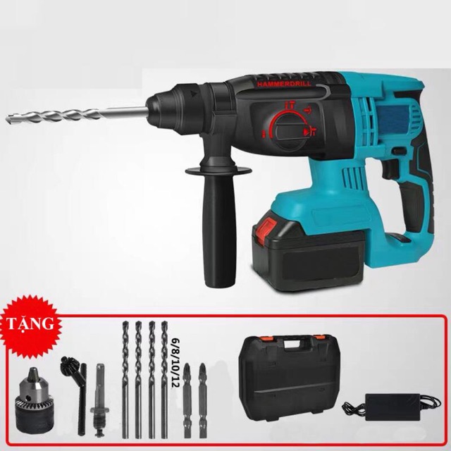 Khoan bê tông 3 chức năng dùng pin Makita 18V