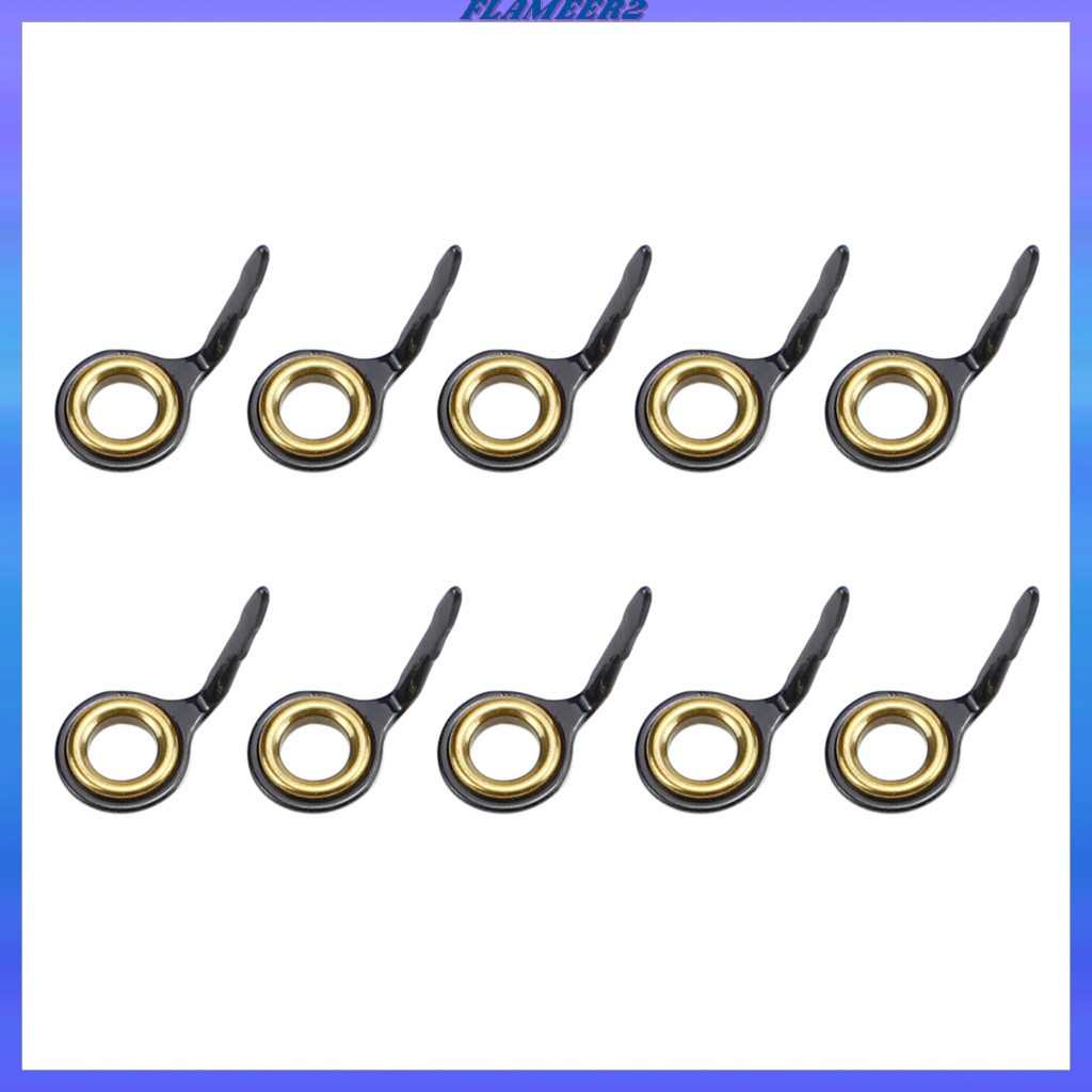 10x Stainless Steel Fishing Rod Guides Fishing Rod Tip Repair Kit