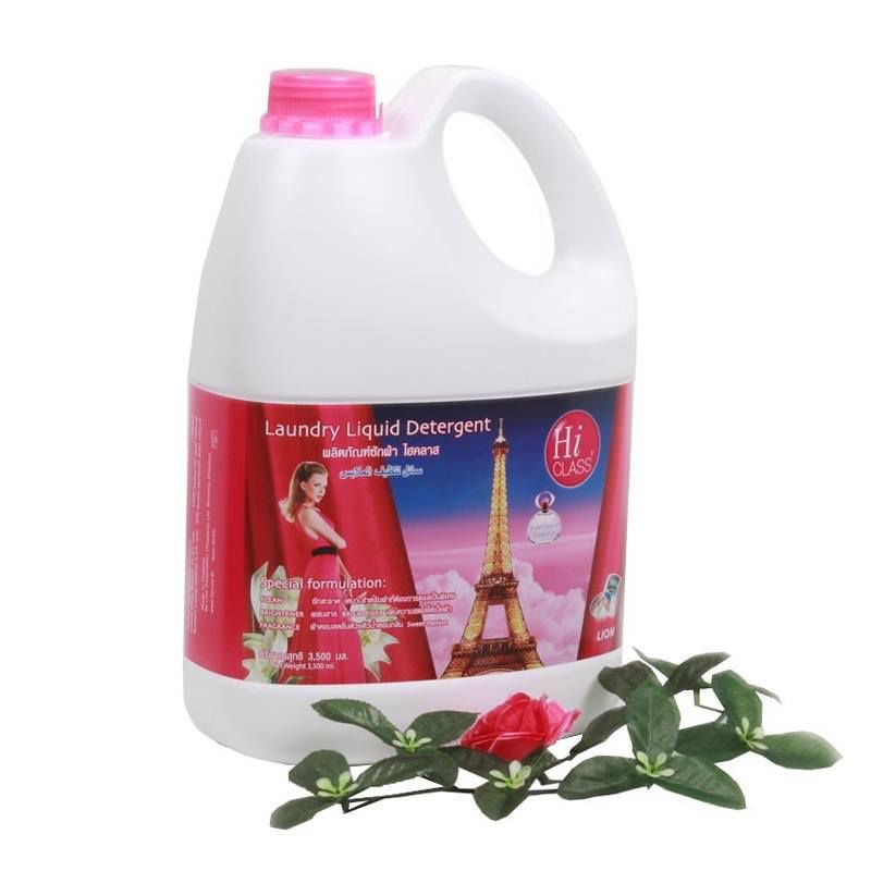 Nước giặt thái HiClass 3500ml can hồng