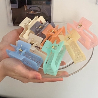 Jelly color translucent color grabbing clip hair clip back head hair clip hair accessories fashion accessories