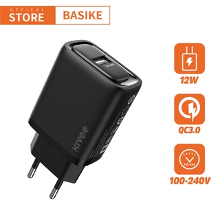 Củ Sạc BASIKE 12W 5V 2.4A Cổng USB Phù Hợp Mang Đi Du Lịch Cho Samsung Xiaomi iPhone