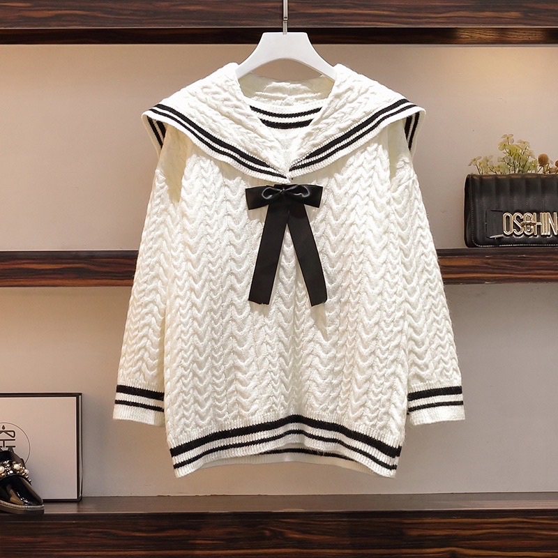 🌸Hàng Order🌸 Váy Đầm Bigsize Sét Áo Len Thủy Thủ Kết Hợp CHân Váy Xếp Ly Kẻ Trẻ Trung Dễ Thương🌸Hàng Quảng Châu | BigBuy360 - bigbuy360.vn