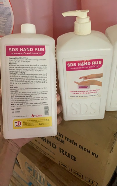 Dung dịch sát khuẩn nước rửa tay khô 1000ml SDS Chính hãng y tế