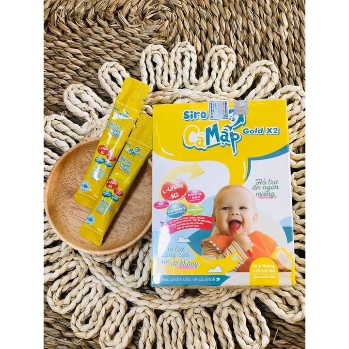 Combo 2 Siro Cá Mập Gold X2 Mẫu Mới Baby Shark  - Giúp Trẻ Ăn Ngon