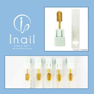 Đầu Mài Mỹ USA Phá Sơn Gel, Chà Nhám, Mài Móng Titan Vàng Mũi Tròn