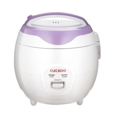 Nồi Cơm Điện Cuckoo CR-0671V 1L 500W (Trắng Phối Tím)