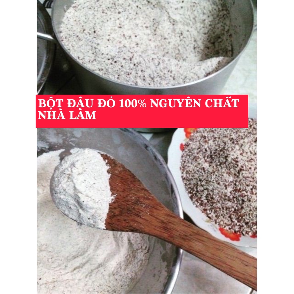 Bột đậu đỏ nguyên chất sạch mịn 100gr - Trắng da, dưỡng ẩm, mờ thâm sạm, tẩy tế bào chết