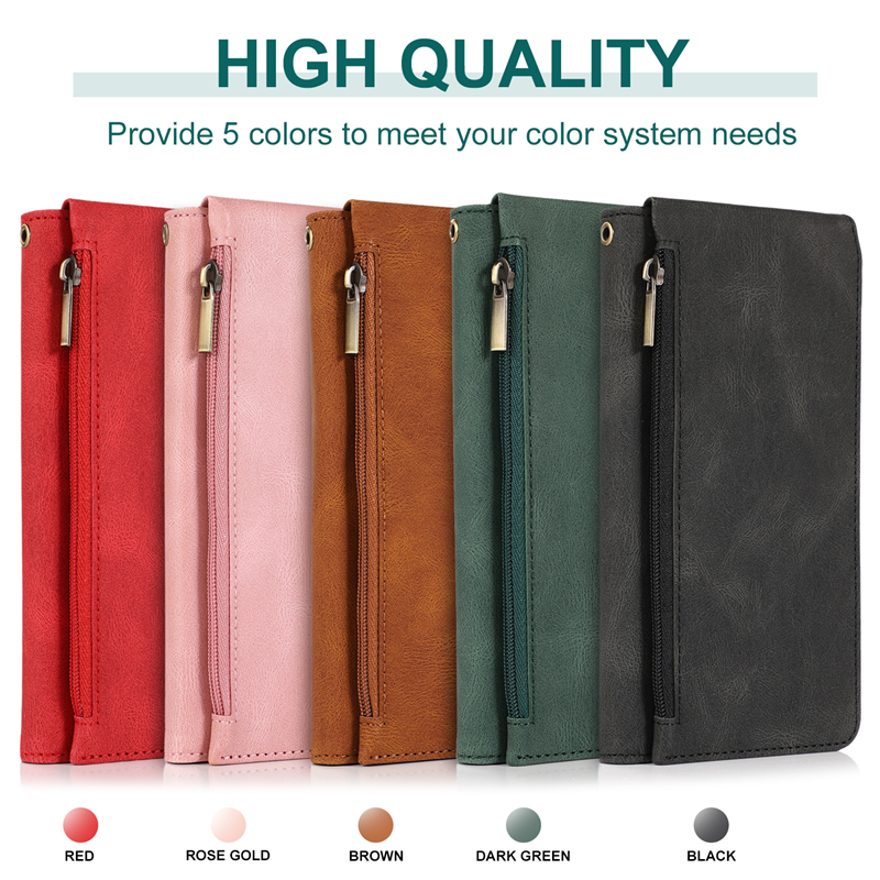 SAMSUNG FE 5G Flip Leather Zipper Wallet Mobile Phone Case Cover Accessories Gadgets SAMSUNG S21 S20 FE 5G S10 Plus A81 S21 S20 A72 5G A71 5G A52 5G A51 5G A20 A30 NOTE 20 Ultra 10 9 Colorful SAMSUNG Phone Case