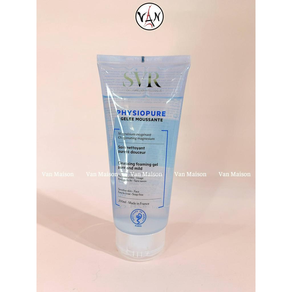 Gel rửa mặt svr physiopure gelée moussante dành cho da nhạy cảm 55ml , 200ml