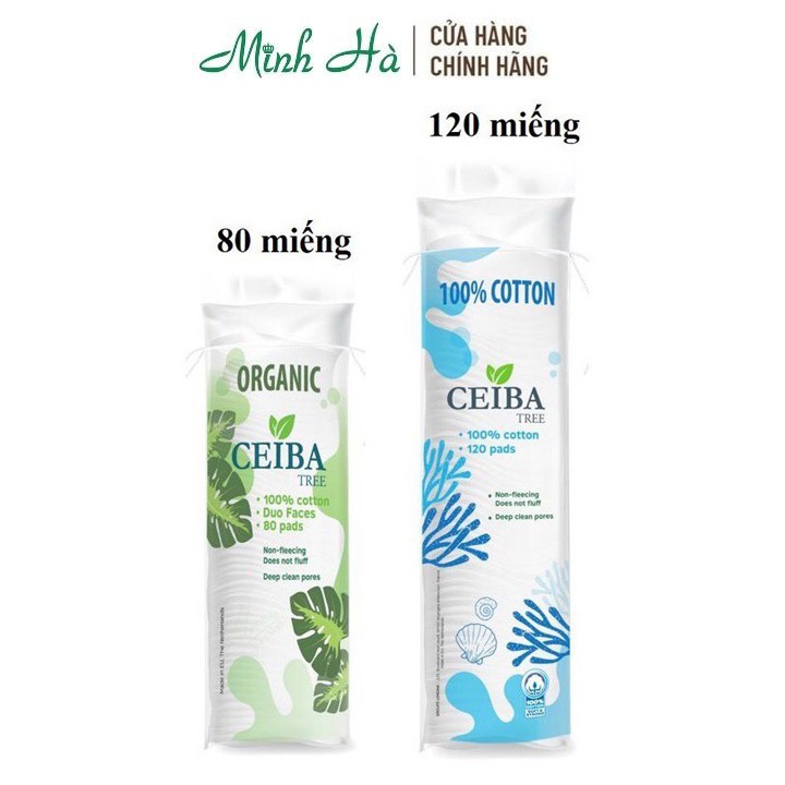 Bông tẩy trang Ceiba 100% Cotton Organic