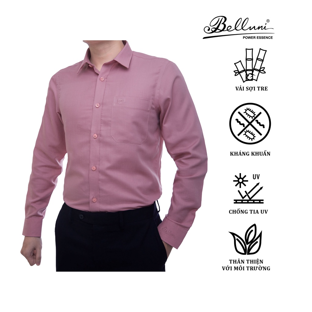 Áo sơ mi nam dài tay cao cấp BELLUNI sợi tre - ABD.BP.BE.158.R6