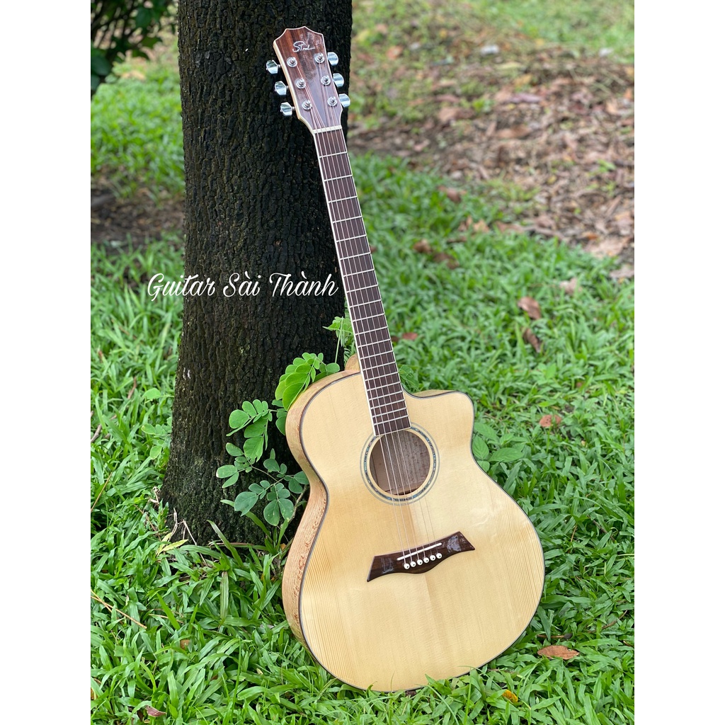 Đàn Guitar Acoustic Custom Mã ST-DC90 Chính Hãng ST.Real Guitar Sài Thành