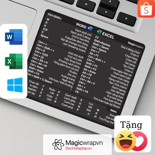 Mua  v2  Office cho Windows 10/11 Dán phím tắt cho mọi laptop MagicWrapVn Made in Việt Nam | Shortcut Sticker Dochoilaptop