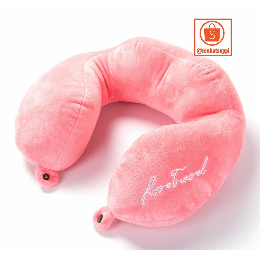Gối chữ U kê cổ cho dân văn phòng ngủ, ngồi xe oto, máy bay chống mỏi cổ - Loại Chống Xẹp