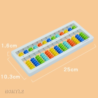 Japanese 13 Column Abacus Arithmetic Colorful 7 Beads Math Calculation