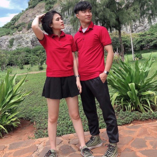 Áo đôi polo Áo đôi nam nữ đẹp chất thun cotton 100%