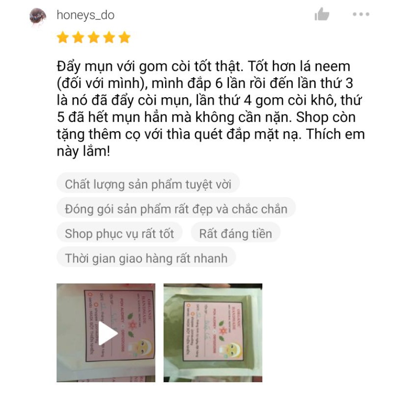 Bột Diếp Cá Nguyên Chất Giảm Mụn, Trắng Da, Mờ Thâm - Mỹ Phẩm Handmade