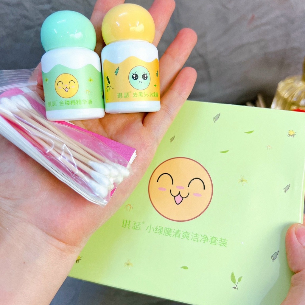 Hộp 2 lọ lăn mụn đầu đen QISE