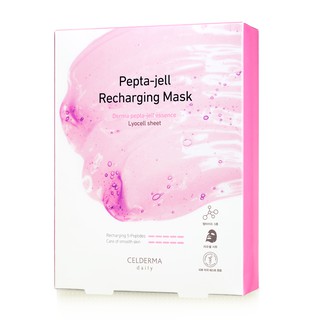 Mặt nạ dưỡng ẩm nuôi da khỏe mạnh đàn hồi CELDERMA daily Pepta-jell Recharging Mask
