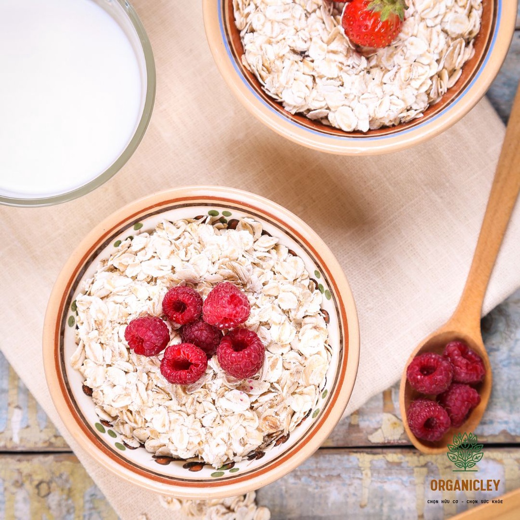 Yến Mạch Cán Mỏng/Dẹt/Vỡ Hữu Cơ ProBios Organic Mini Oat Flakes 500g - Yến Mạch Ăn Liền - Yến Mạch Giảm Cân - Organicley