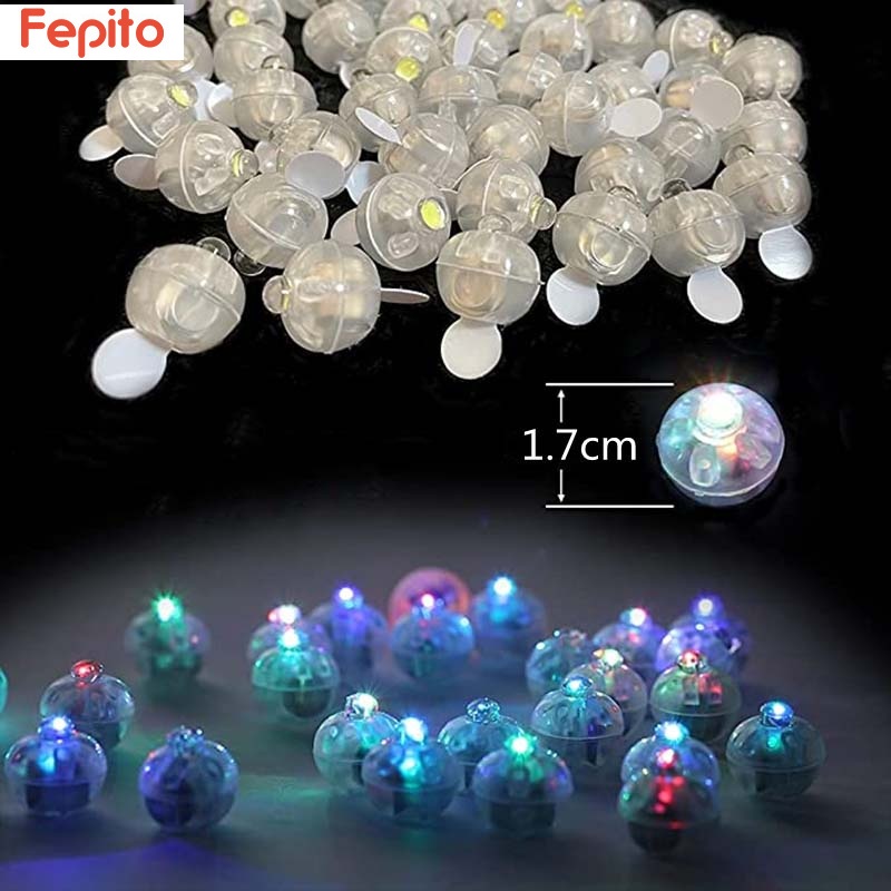 Bộ 50 Bóng Bay Chống Nước Có Đèn LED Phát Sáng Trang Trí Tiệc