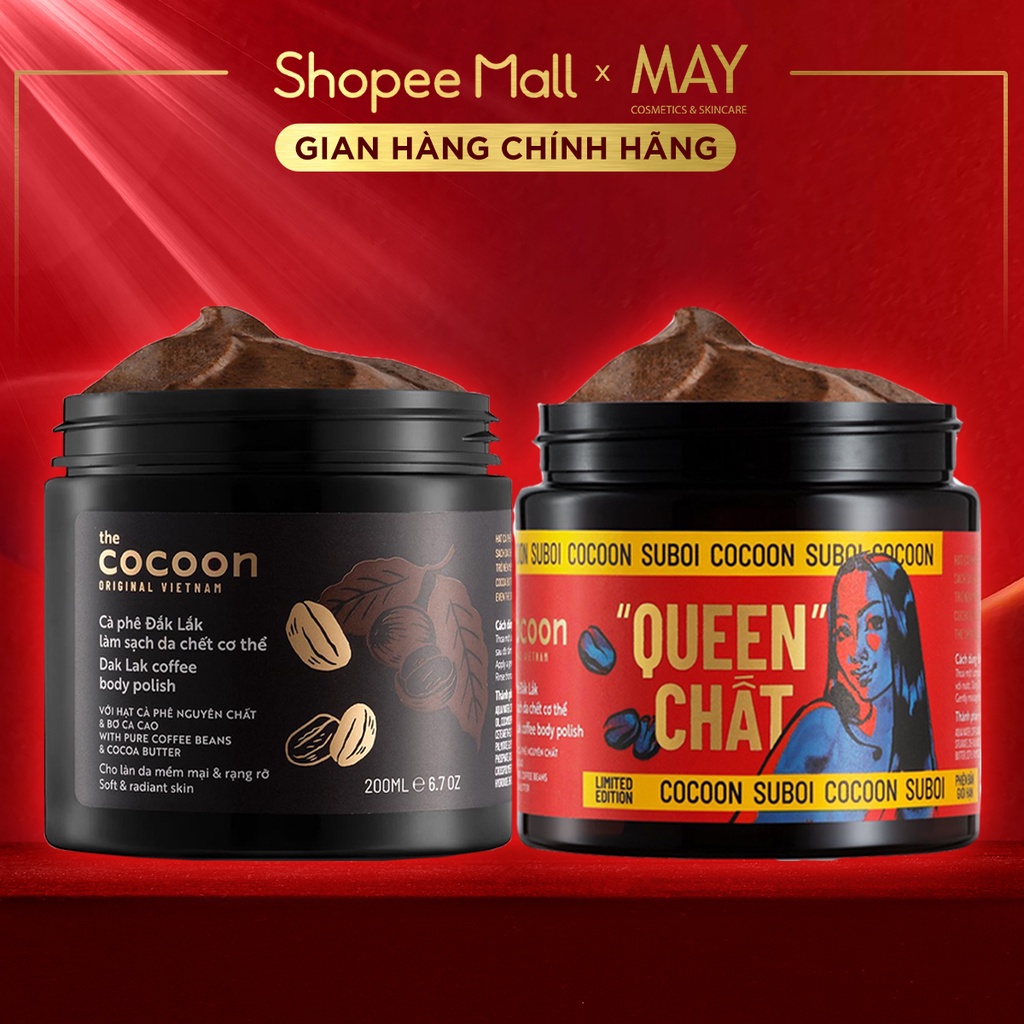 Tẩy Tế Bào Chết Cà Phê Đắk Lắk Cocoon Làm Sạch Da Chết Body 200ml