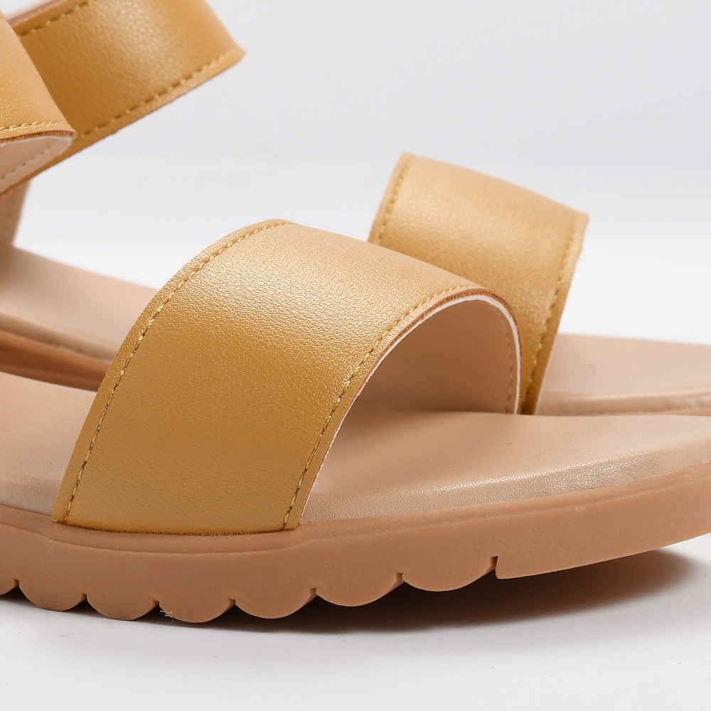 Giày sandal nữ đi học quai ngang đế bằng cao 3 phân SD BQ15