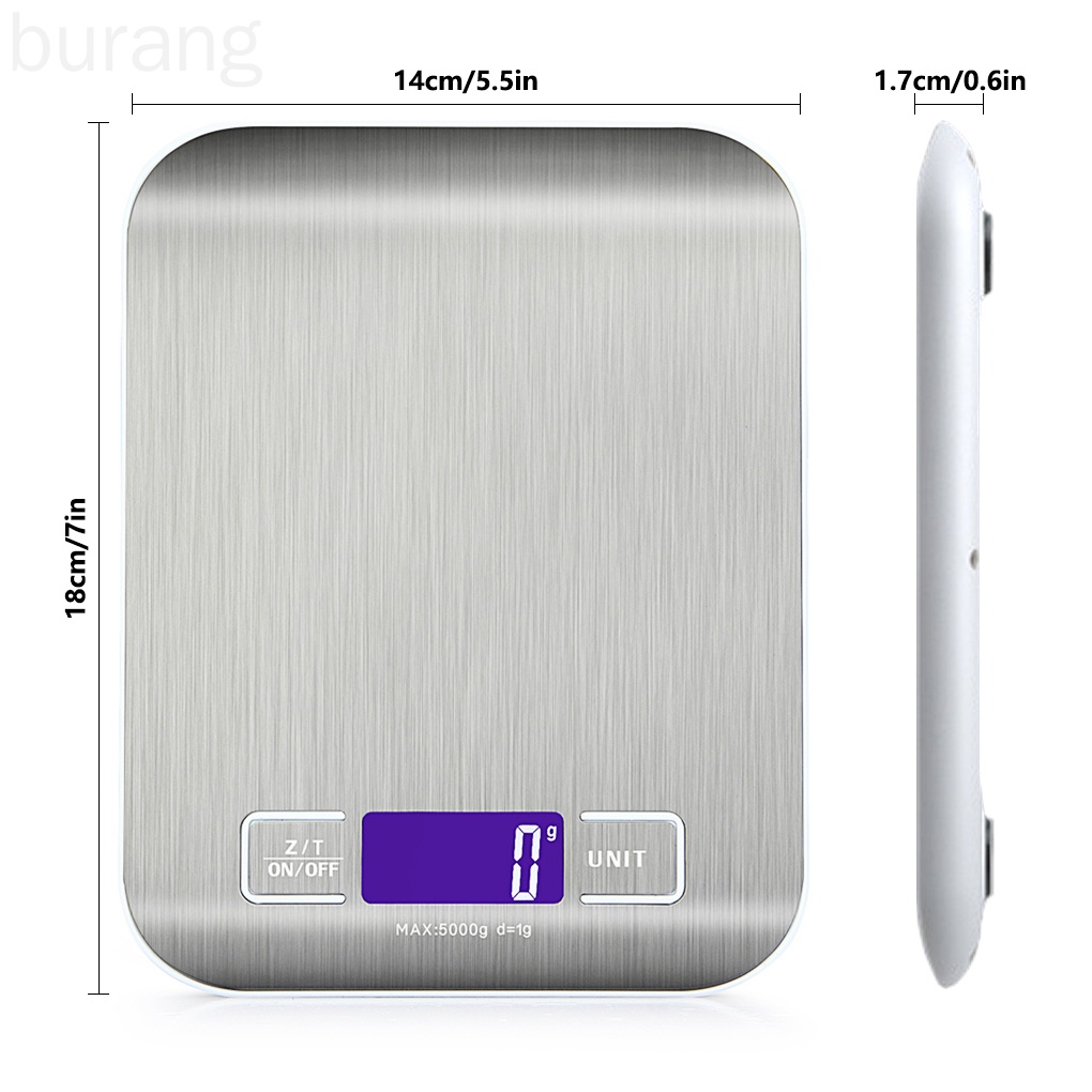 Cân thực phẩm kỹ thuật số LCD bằng thép không gỉ đa năng loại 1