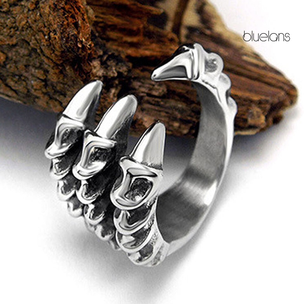 Nhẫn hở hình móng vuốt đại bàng có thể điều chỉnh kích thước thời trang cá tính