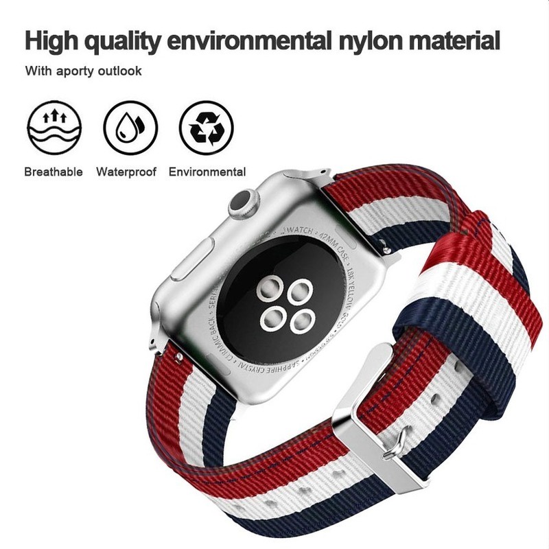 Dây Đeo Nylon Thoải Mái Cho Đồng Hồ Thông Minh Apple Watch 7 45mm 41mm 6 5 4 SE 44mm 40mm iwatch 3 2 1 42mm 38mm