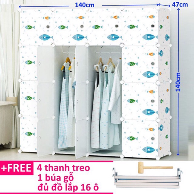 TỦ 16 Ô MẪU CÁ SÂU 47cm. Mẫu siêu HOT 2019.