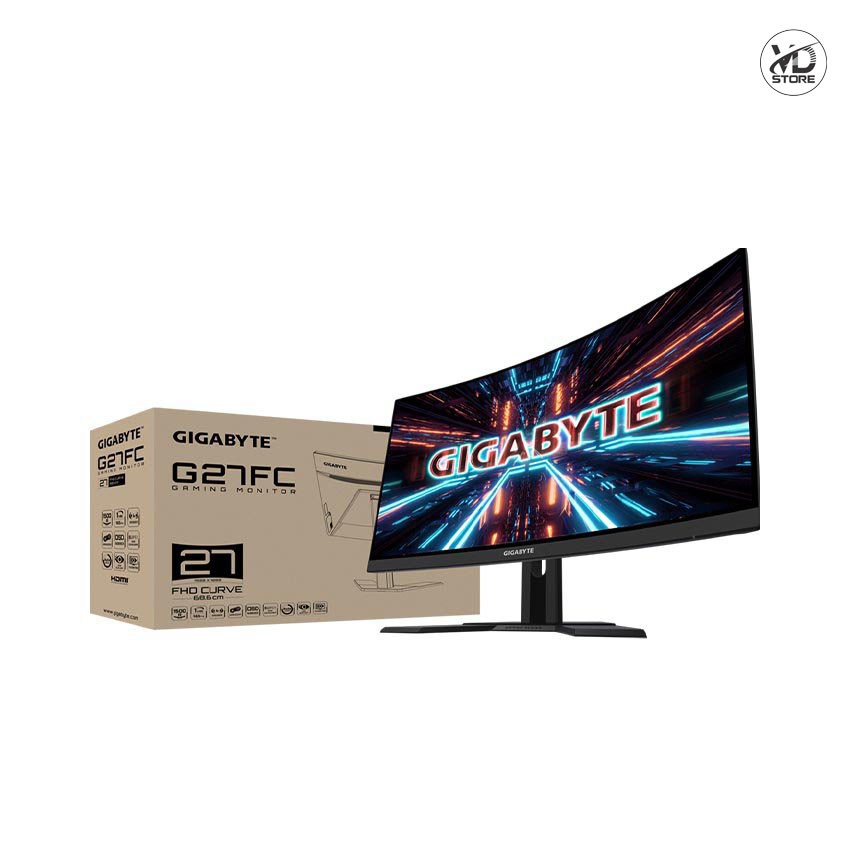 Màn hình Gigabyte G27FC (27 inch/FHD/VA/165Hz/1ms/250 nits/HDMI+DP/Cong)
