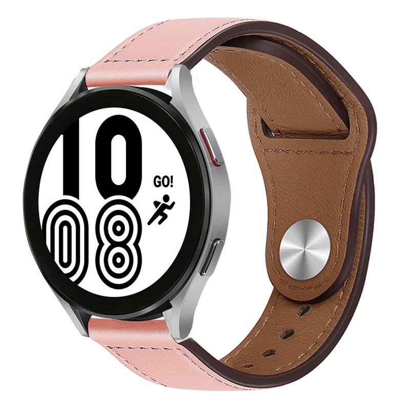Dây Đeo Bằng Da 20Mm 22Mm Cho Đồng Hồ Thông Minh Samsung Galaxy Watch 4/Classic/Active 2 42Mm/46mm Correa 40/44Mm GT/3/2/2e/Pro